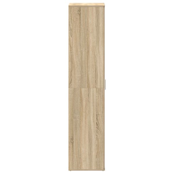 vidaXL Ντουλάπι Παπουτσιών Σονομά Οάκ 80x39x180 εκ Επεξεργασμένο Ξύλο