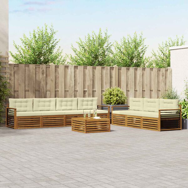 vidaXL &Sigma;&epsilon;&iota;&rho;ά &Kappa;&alpha;&nu;&alpha;&pi;έ &Epsilon;&xi;&omega;&tau;&epsilon;&rho;&iota;&kappa;&omicron;ύ &mu;&epsilon; &mu;&alpha;&xi;&iota;&lambda;ά&rho;&iota; 8 pcs &Phi;&upsilon;&sigma;&iota;&kappa;ό &kappa;&alpha;&iota; &Kappa;&rho;έ&mu;&alpha;