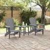 vidaXL Έπιπλα Χαλάρωσης Κήπου 2 pcs Ανοιχτό γκρι 74 x 82 x 90cm