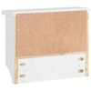 vidaXL Επίτοιχη κρεμάστρα παλτών SANDNES Λευκό 45x12x35 εκ. Πεύκο ξύλο