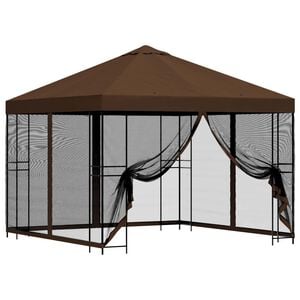 vidaXL &Kappa;ή&pi;&omicron;&sigmaf; &Gamma;&kappa;&alpha;&zeta;ebo &mu;&epsilon; &Pi;&lambda;&epsilon;&upsilon;&rho;&iota;&kappa;ά &Tau;&omicron;ί&chi;&omicron;&upsilon;&sigmaf; 3 x 3 m &Kappa;&alpha;&phi;έ