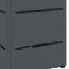 vidaXL Σχέδιο & βάση αποθήκευσης Ανθρακί 15.5 x 15.5 x 49 εκ Ατσάλι