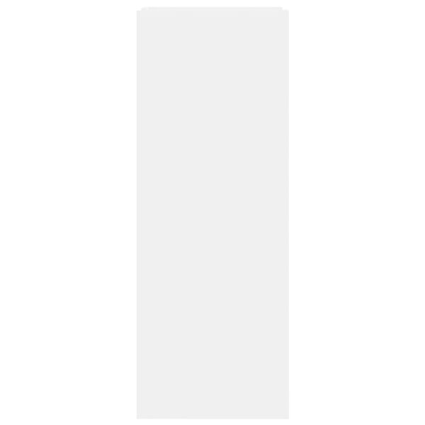 vidaXL Παπουτσοθήκη Λευκή 52x37,5x100 εκ. από Επεξεργασμένο Ξύλο