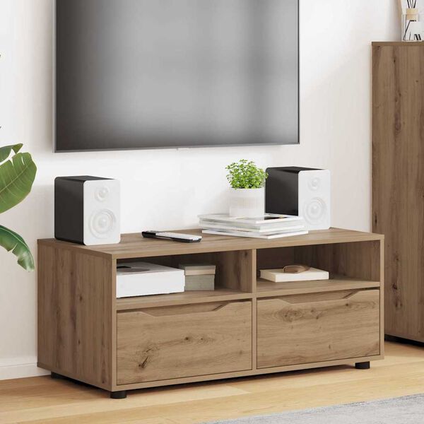 vidaXL &Nu;&tau;&omicron;&upsilon;&lambda;ά&pi;&iota; TV Artisan Oak 100 x 48 x 43 &epsilon;&kappa;. &Epsilon;&pi;&epsilon;&xi;&epsilon;&rho;&gamma;&alpha;&sigma;&mu;έ&nu;&omicron; &xi;ύ&lambda;&omicron;