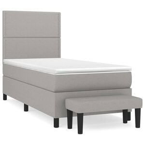 vidaXL &Kappa;&rho;&epsilon;&beta;ά&tau;&iota; Boxspring &mu;&epsilon; &Sigma;&tau;&rho;ώ&mu;&alpha; &Alpha;&nu;&omicron;&iota;&chi;&tau;ό &Gamma;&kappa;&rho;&iota; 90x190 &epsilon;&kappa;. &Upsilon;&phi;&alpha;&sigma;&mu;ά&tau;&iota;&nu;&omicron;