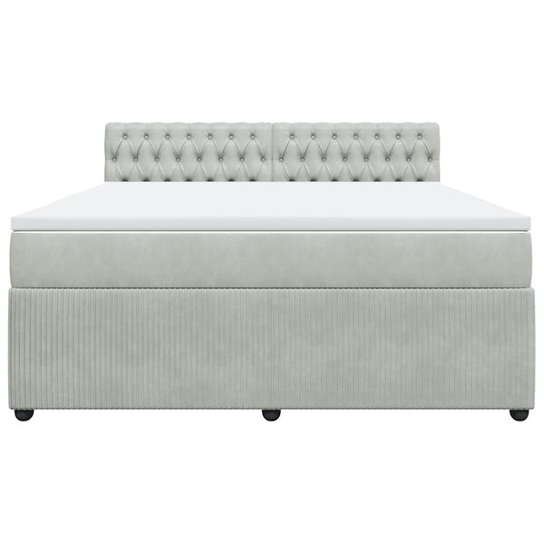 vidaXL &Kappa;&rho;&epsilon;&beta;ά&tau;&iota; Boxspring &mu;&epsilon; &Sigma;&tau;&rho;ώ&mu;&alpha; &Alpha;&nu;&omicron;&iota;&chi;&tau;ό &Gamma;&kappa;&rho;&iota; 180x200 &epsilon;&kappa;. &Beta;&epsilon;&lambda;&omicron;ύ&delta;&iota;&nu;&omicron;