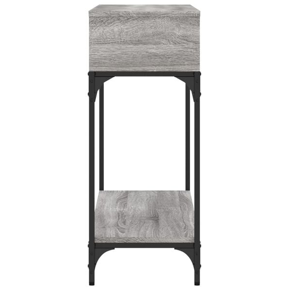 vidaXL Τραπέζι Κονσόλα Γκρι Sonoma 100x30,5x75 εκ. Επεξεργασμένο Ξύλο