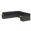 vidaXL Patio Sofa Set 10-&theta;έ&sigma;&iota;&alpha; Black