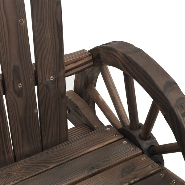 vidaXL Καρέκλα Κήπου Adirondack Διθέσια από Μασίφ Ξύλο Ελάτης