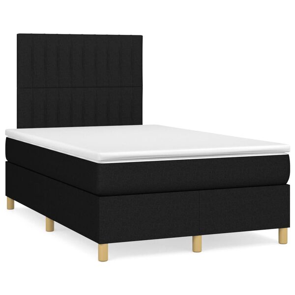 vidaXL &Kappa;&rho;&epsilon;&beta;ά&tau;&iota; Boxspring &mu;&epsilon; &Sigma;&tau;&rho;ώ&mu;&alpha; &Mu;&alpha;ύ&rho;&omicron; 120x200 &epsilon;&kappa;. &Upsilon;&phi;&alpha;&sigma;&mu;ά&tau;&iota;&nu;&omicron;