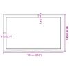 vidaXL Επιφ Τραπεζιού Αν Καφέ 100x60x(2-4)εκ. Επεξ. Μασίφ Ξύλο Δρυός