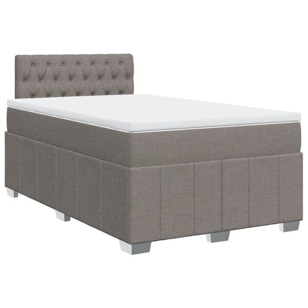 vidaXL &Kappa;&rho;&epsilon;&beta;ά&tau;&iota; Boxspring &mu;&epsilon; &Sigma;&tau;&rho;ώ&mu;&alpha; Taupe 120x190 &epsilon;&kappa;. &Upsilon;&phi;&alpha;&sigma;&mu;ά&tau;&iota;&nu;&omicron;