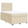 vidaXL &Kappa;&rho;&epsilon;&beta;ά&tau;&iota; Boxspring &mu;&epsilon; &Sigma;&tau;&rho;ώ&mu;&alpha; &Kappa;&rho;&epsilon;&mu; 120x190 &epsilon;&kappa;. &Upsilon;&phi;&alpha;&sigma;&mu;ά&tau;&iota;&nu;&omicron;