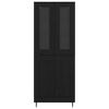 vidaXL Highboard 2 pcs &Mu;&alpha;ύ&rho;&eta; &Omicron;&xi;&upsilon;ά &Sigma;ύ&nu;&theta;&epsilon;&tau;&omicron; &Xi;ύ&lambda;&omicron; &kappa;&alpha;&iota; &Gamma;&upsilon;&alpha;&lambda;ί