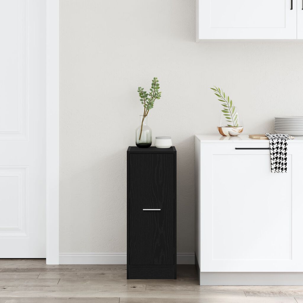 vidaXL Φαρμακοποιός Ντουλάπα Μαύρη Δρυς 30x41x77,5 εκ Επεξεργασμένο Ξύλο