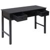 vidaXL Γραφείο Μαύρο 110 x 45 x 76 εκ. Ξύλινο