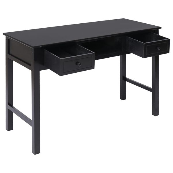 vidaXL Γραφείο Μαύρο 110 x 45 x 76 εκ. Ξύλινο