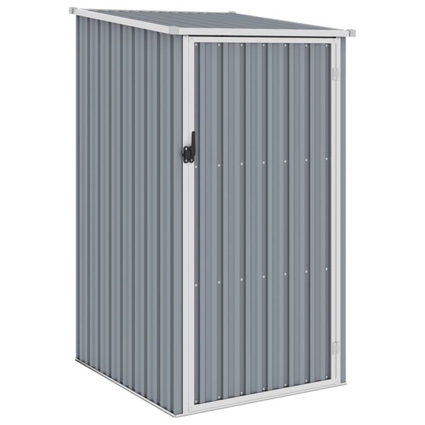 vidaXL Αποθήκη Κήπου Γκρι 87 x 98 x 159 εκ. από Γαλβανισμένο Ατσάλι