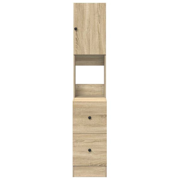 vidaXL Ντουλάπα Κουζίνας Μπεζ 35 x 50 x 180 εκ. Επεξεργασμένο ξύλο