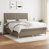 vidaXL &Kappa;&rho;&epsilon;&beta;ά&tau;&iota; Boxspring &mu;&epsilon; &Sigma;&tau;&rho;ώ&mu;&alpha; Taupe 180x200 &epsilon;&kappa;. &Upsilon;&phi;&alpha;&sigma;&mu;ά&tau;&iota;&nu;&omicron;