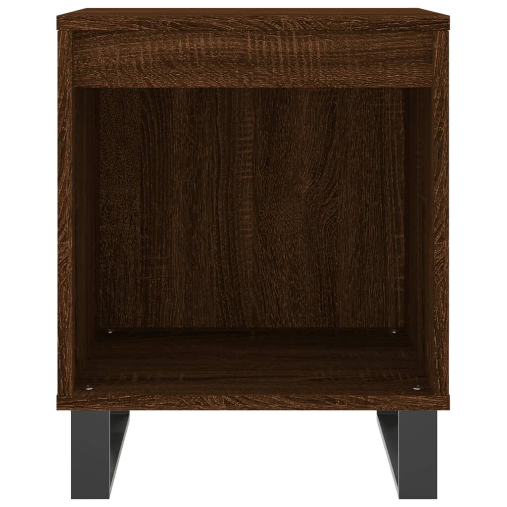 vidaXL Κομοδίνο Καφέ Δρυς 40 x 35 x 50 εκ. από Επεξεργασμένο Ξύλο
