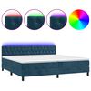vidaXL &Kappa;&rho;&epsilon;&beta;ά&tau;&iota; Boxspring &mu;&epsilon; &Sigma;&tau;&rho;ώ&mu;&alpha; & LED &Sigma;&kappa;. &Mu;&pi;&lambda;&epsilon; 200x200&epsilon;&kappa;. &Beta;&epsilon;&lambda;&omicron;ύ&delta;&iota;&nu;&omicron;