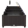 vidaXL Ζαρντινιέρες κήπου Καφέ 120 x 40 x 142 cm Ατσάλι