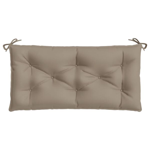 vidaXL Μαξιλάρι Πάγκου Κήπου Taupe 100x50x7 εκ. Ύφασμα Oxford