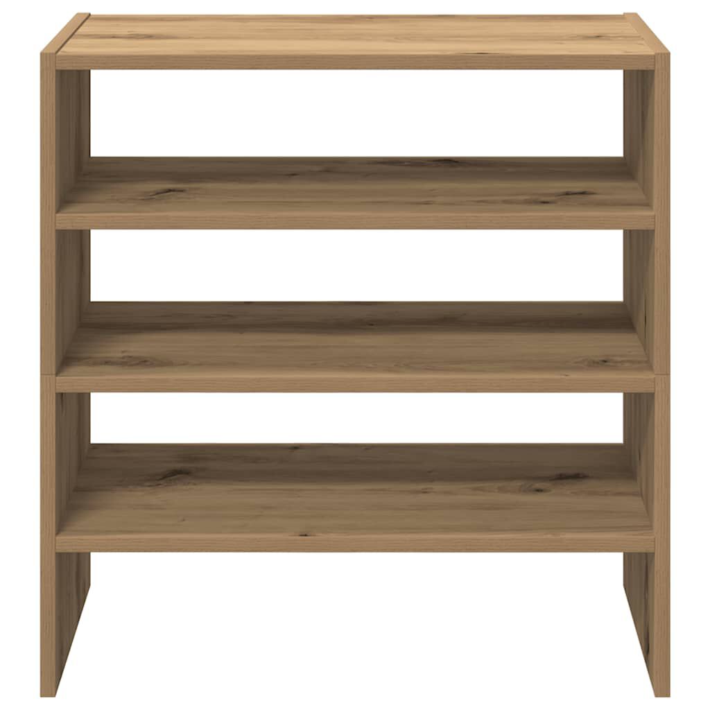 vidaXL Ράφια παπουτσιών 2 τμχ στοιβαζόμενα Artisan Oak 60x30x30,5 cm