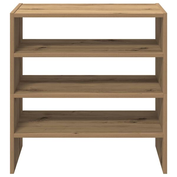vidaXL Ράφια παπουτσιών 2 τμχ στοιβαζόμενα Artisan Oak 60x30x30,5 cm
