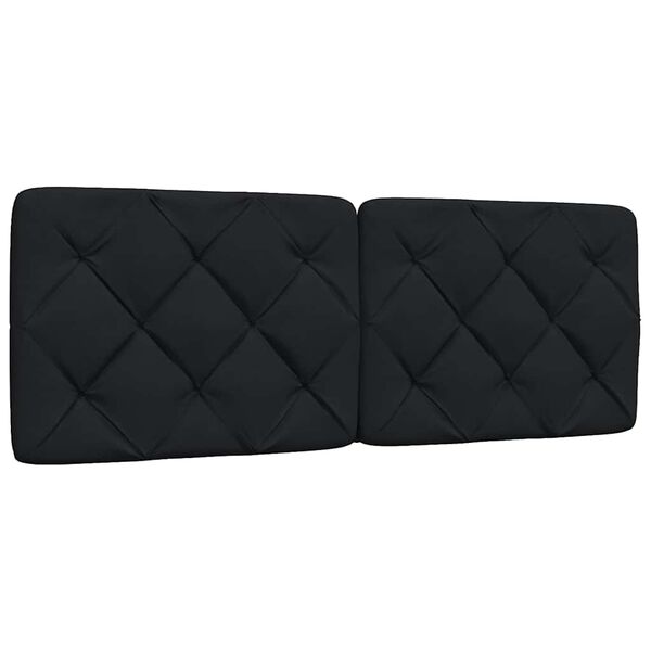 vidaXL Σκελετός Κρεβατιού Χωρίς Στρώμα Μαύρο 140x190 εκ. Υφασμάτινο