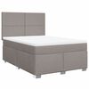 vidaXL &Kappa;&rho;&epsilon;&beta;ά&tau;&iota; Boxspring &mu;&epsilon; &Sigma;&tau;&rho;ώ&mu;&alpha; Taupe 160x200 &epsilon;&kappa;. &Upsilon;&phi;&alpha;&sigma;&mu;ά&tau;&iota;&nu;&omicron;