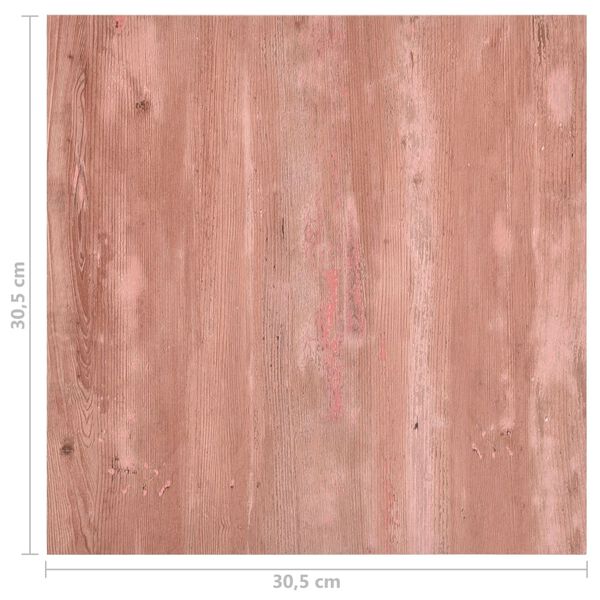 vidaXL Δάπεδο Αυτοκόλλητο Κόκκινο 55 τεμ. 5,11 μ² από PVC
