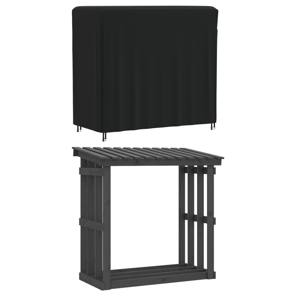 vidaXL Καλύμματα Ραφιού Καυσόξυλων 2 Τεμ 122x61x106 εκ 420D Υφ. Oxford