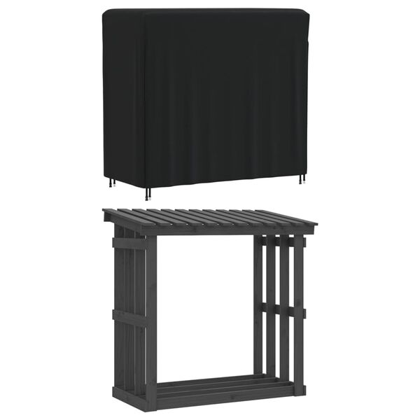 vidaXL Καλύμματα Ραφιού Καυσόξυλων 2 Τεμ 122x61x106 εκ 420D Υφ. Oxford