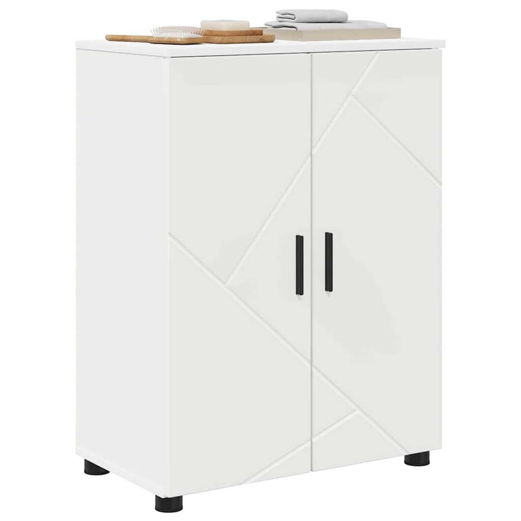 vidaXL Ντουλάπι Μπάνιου Λευκό 60 x 35 x 80 εκ Επεξεργασμένο ξύλο
