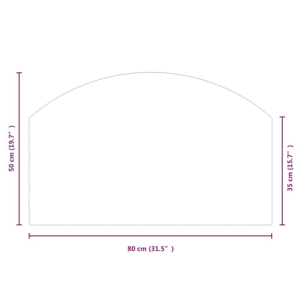 vidaXL Πλάκα Τζακιού 80 x 50 εκ. Γυάλινη