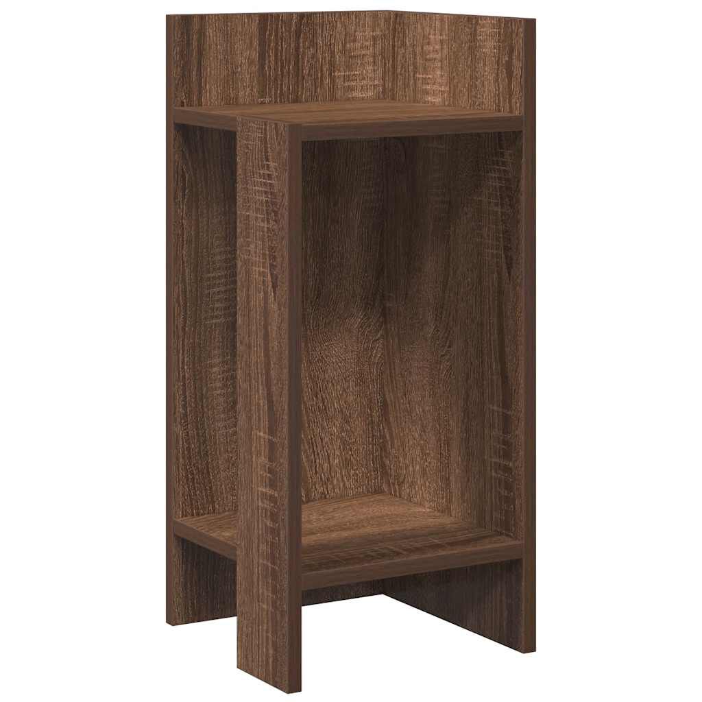 vidaXL Τραπεζάκια 2 τεμ. με ράφι Καφέ Δρυς 25,5x27x60 εκ.