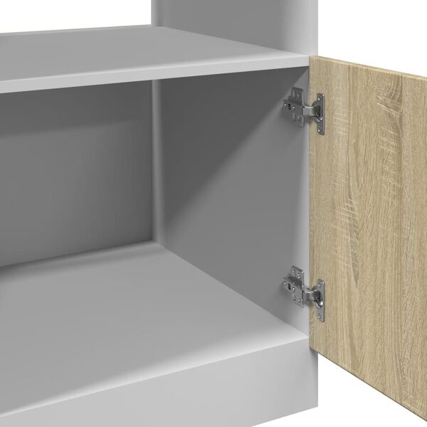 vidaXL Ντουλάπι για Φούρνο Μικροκυμάτων Lyon Sonoma Δρυς 60x57x207 εκ.