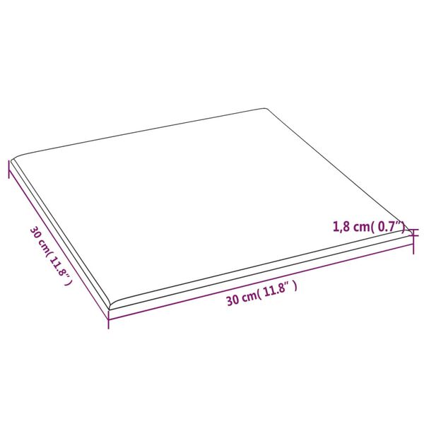 vidaXL Πάνελ Τοίχου 12 τεμ. Μαύρος 30 x 30 εκ. 1,08 μ² Υφασμα