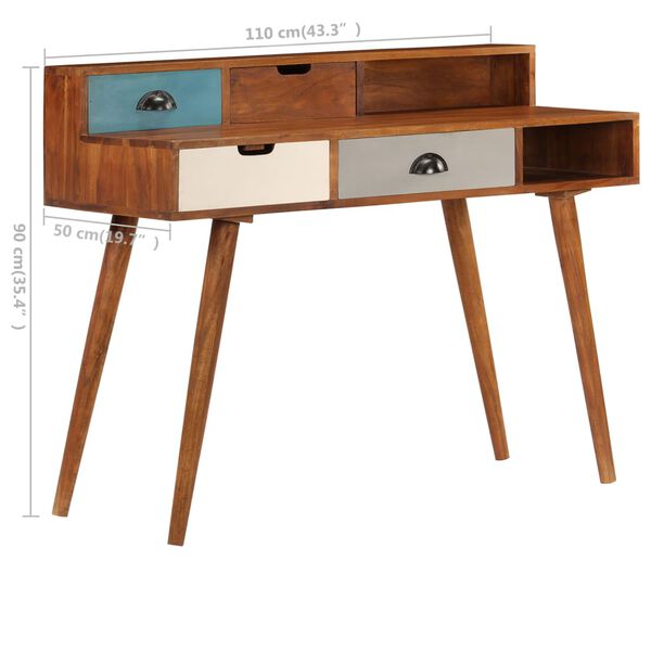 vidaXL Γραφείο 110 x 50 x 90 εκ. από Μασίφ Ξύλο Ακακίας