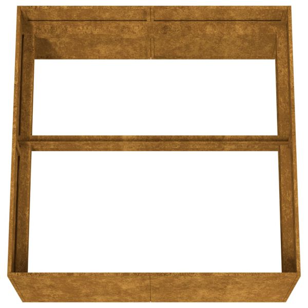 vidaXL Ζαρντινιέρα 80x80x40 εκ. από Ατσάλι Σκληρυθέν στον Αέρα