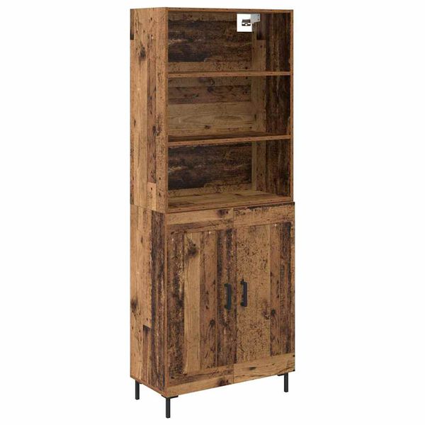 vidaXL Highboard &Pi;&alpha;&lambda;&iota;ό &xi;ύ&lambda;&omicron; 69,5 x 34 x 180 &epsilon;&kappa;. &Epsilon;&pi;&epsilon;&xi;&epsilon;&rho;&gamma;&alpha;&sigma;&mu;έ&nu;&omicron; &xi;ύ&lambda;&omicron;