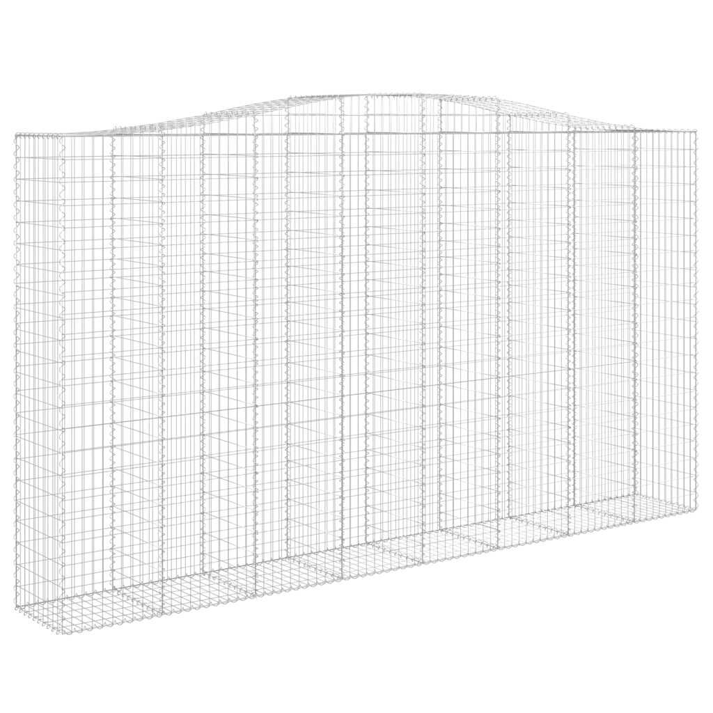 vidaXL Συρματοκιβώτια Τοξωτά 6 τεμ. 400x50x220/240 εκ. Γαλβαν. Ατσάλι