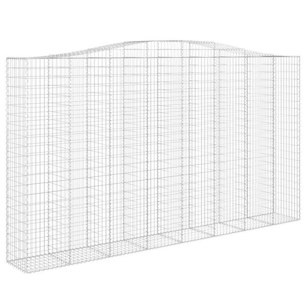 vidaXL Συρματοκιβώτια Τοξωτά 6 τεμ. 400x50x220/240 εκ. Γαλβαν. Ατσάλι