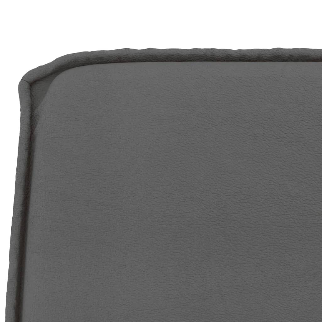 vidaXL Πάγκος Γκρι 100 x 75 x 76 εκ. από Συνθετικό Δέρμα