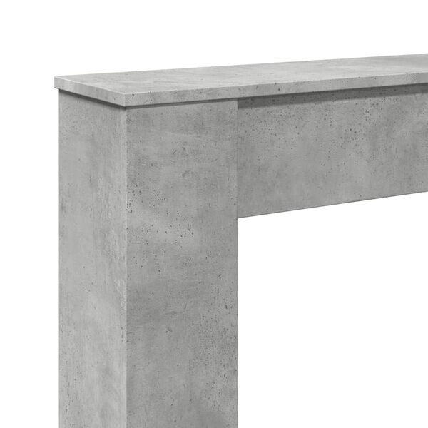 vidaXL Πλαίσιο Τζακιού Γκρι Σκυρ. 100x20x100 εκ. από Επεξ. Ξύλο