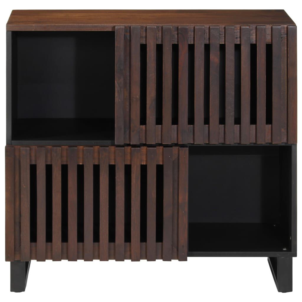 vidaXL Ντουλάπι Καφέ 80x34x75 εκ. από Μασίφ Ξύλο Μάνγκο