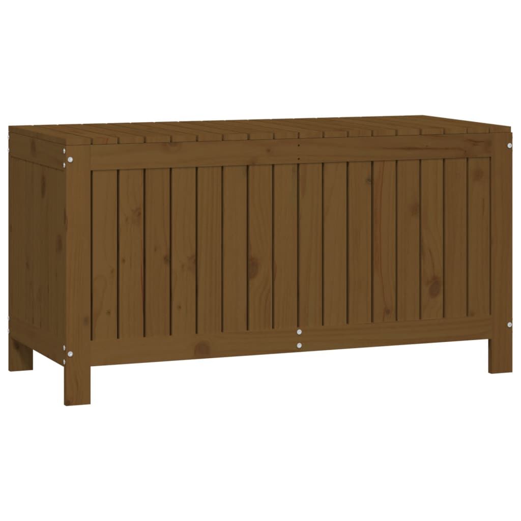 vidaXL Κουτί Αποθήκευσης Καφέ Μελί 115x49x60 εκ. Μασίφ Ξύλο Πεύκου