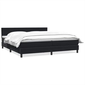 vidaXL &Kappa;&rho;&epsilon;&beta;ά&tau;&iota; Boxspring &mu;&epsilon; &Sigma;&tau;&rho;ώ&mu;&alpha; &Mu;&alpha;ύ&rho;&omicron; 180x210 &epsilon;&kappa;. &Beta;&epsilon;&lambda;&omicron;ύ&delta;&iota;&nu;&omicron;